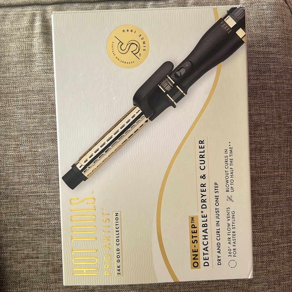 ✅Hot Tools Pro Artist-One Step Detachable Dryer and Curler
24K Gold Collection